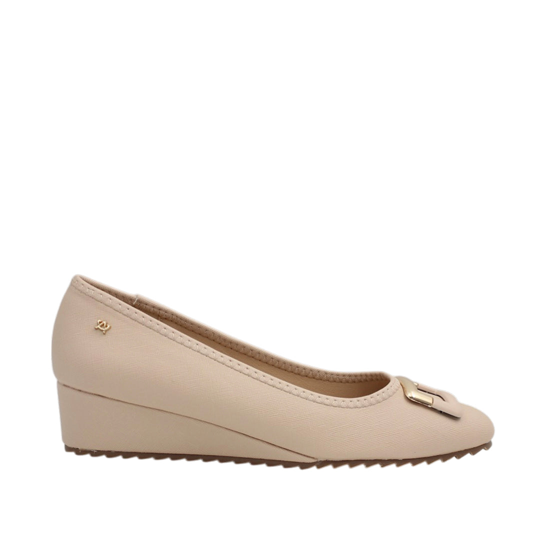Cuñas Grace para mujer color nude