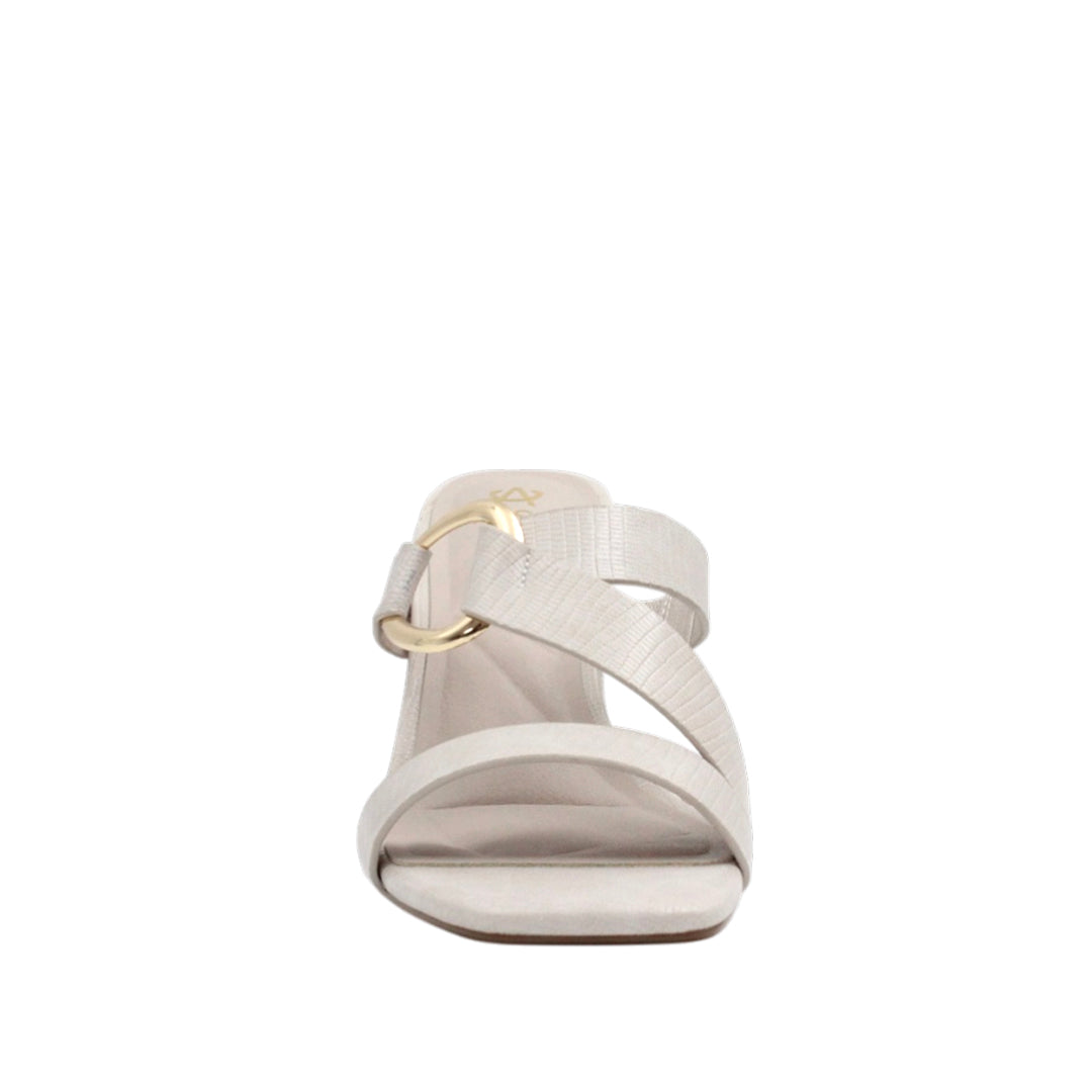 Sandalias de tacón Lorna para mujer color hueso