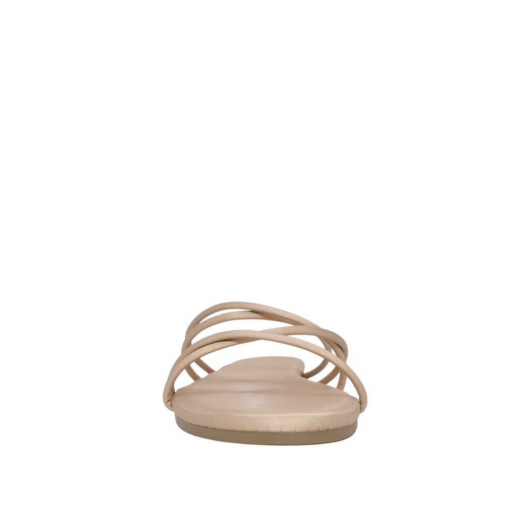 Sandalias flats Katie para mujer color dorado