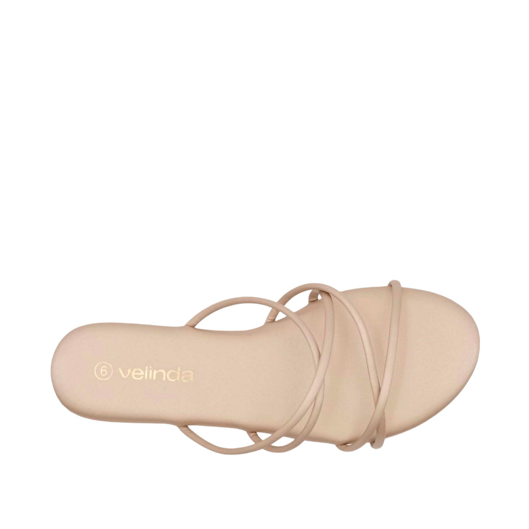 Sandalias flats Katie para mujer color dorado