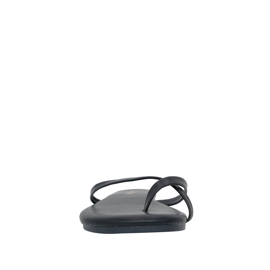 Sandalias flats Kenia para mujer color negro