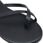 Sandalias flats Kenia para mujer color negro