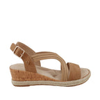 Sandalias Bianca para mujer color camel