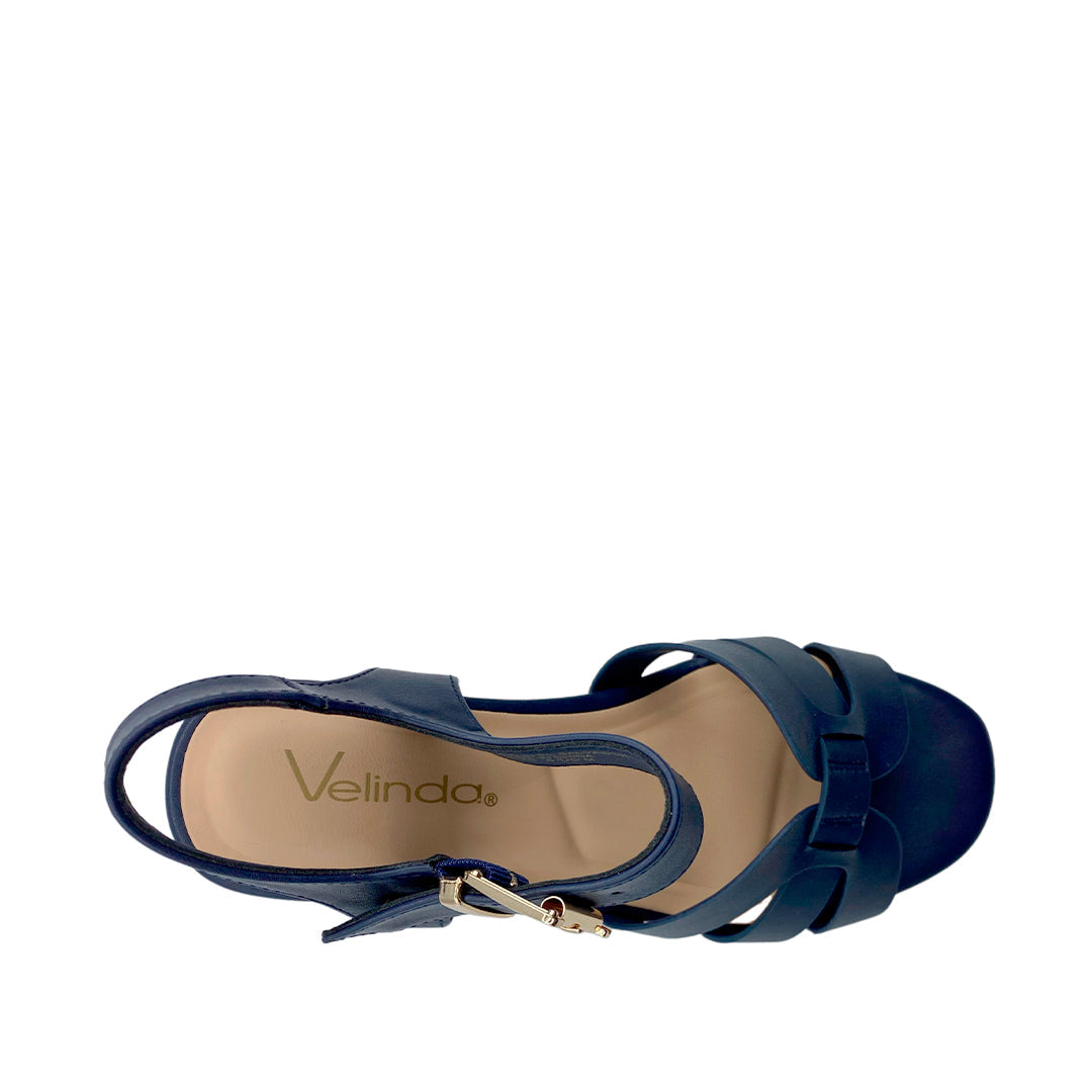 Sandalias de cuña Katherin para mujer color navy