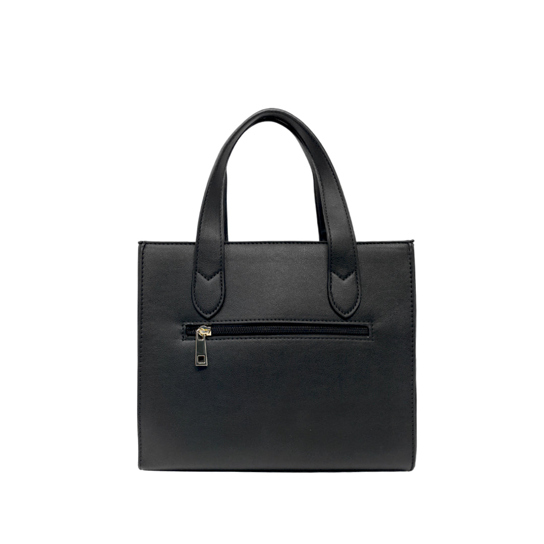 Cartera Satchel July para mujer color negro