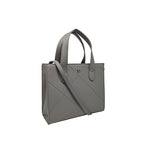 Cartera Satchel July para mujer color gris