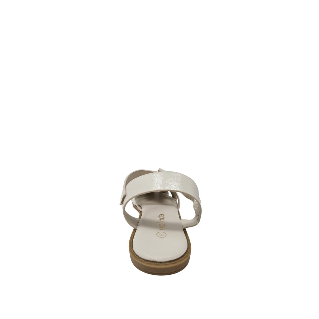 Sandalias Flats Yara para mujer color blanco