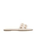 Sandalias flats Mariana para mujer color blanco