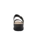 Sandalias flats Gladys para mujer color negro