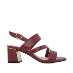 Sandalias de tacón Esperanza para mujer color rojo