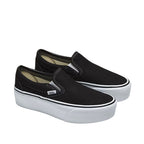 Tennis Slip On unisex color negro y blanco