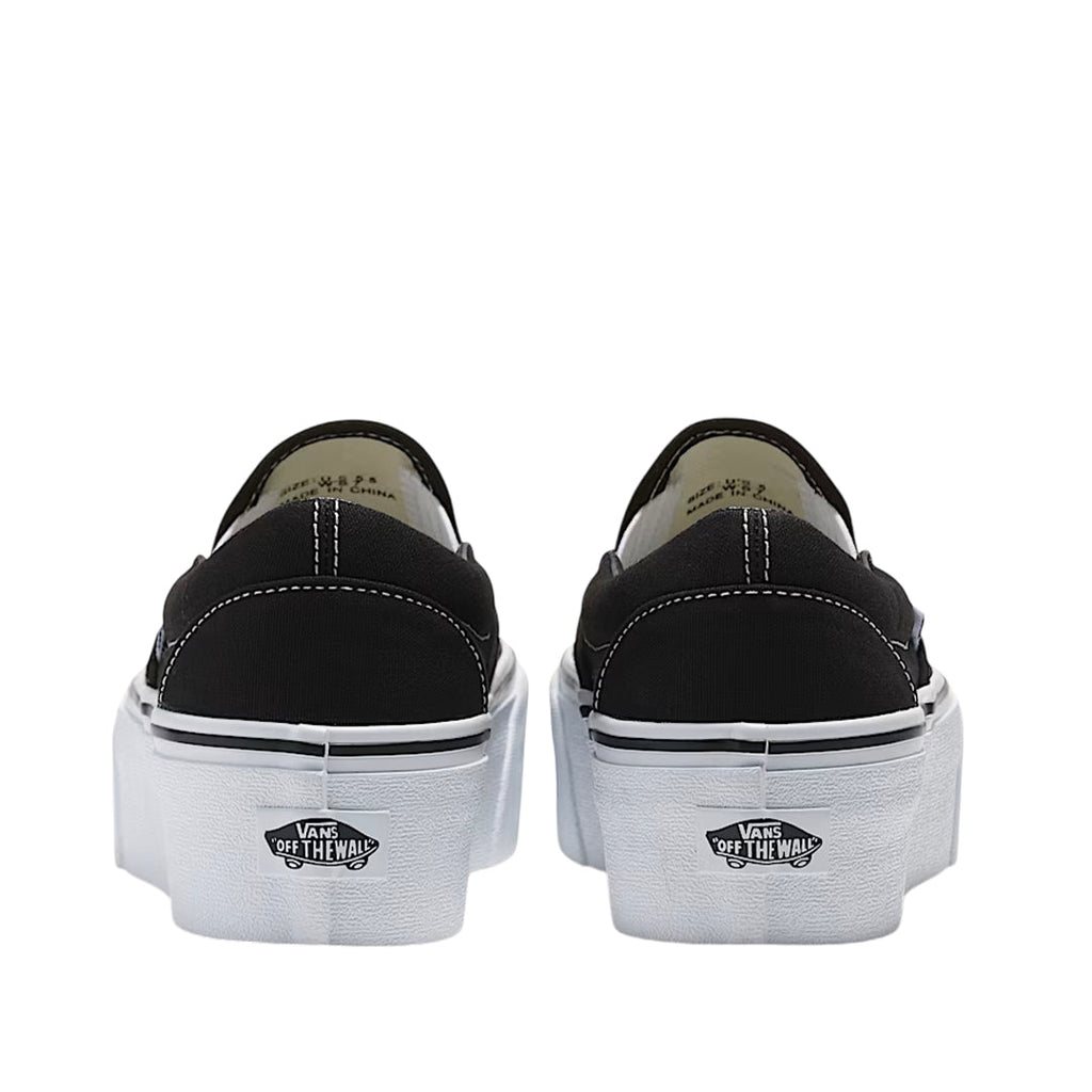 Tennis Slip On unisex color negro y blanco