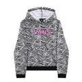 Hoodie Zebra para mujer color blanco y negro