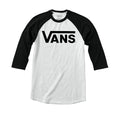 Camiseta Reglan para hombre color blanco y negro
