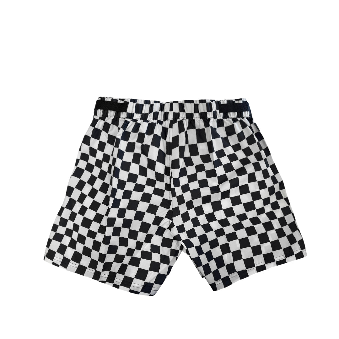Short Check WM para mujer color negro y blanco