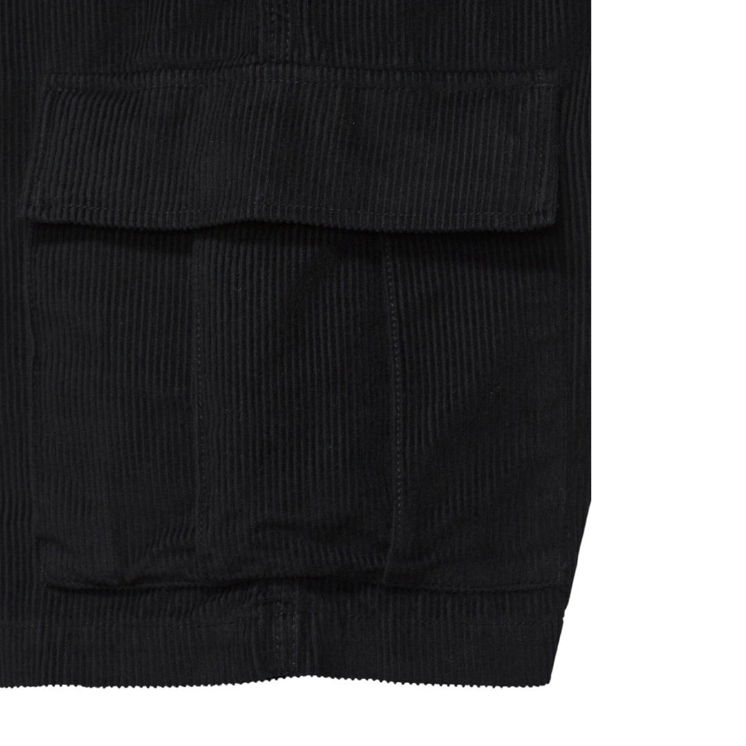 Shorts Cord Cargo para hombre color negro