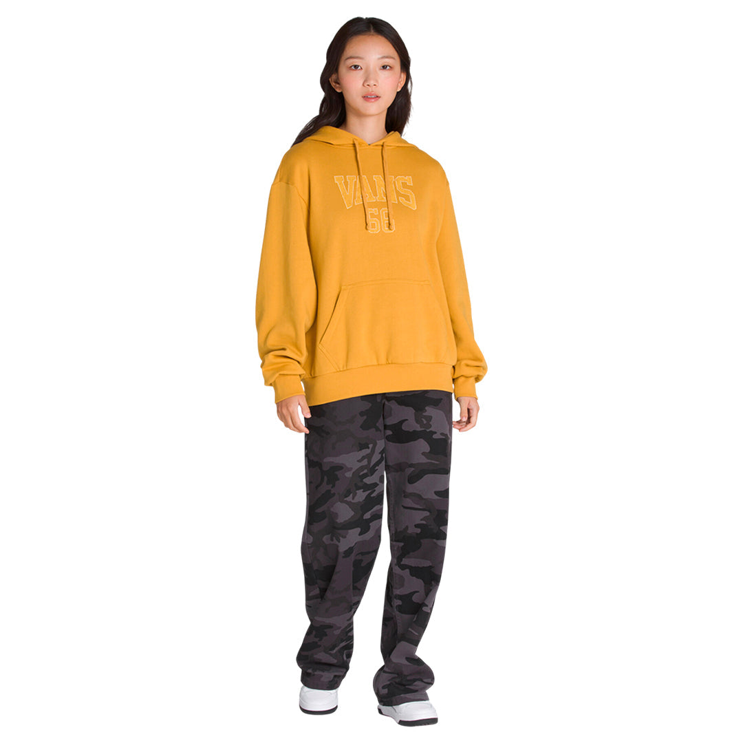 Hoodie Varsity Hd para mujer color dorado