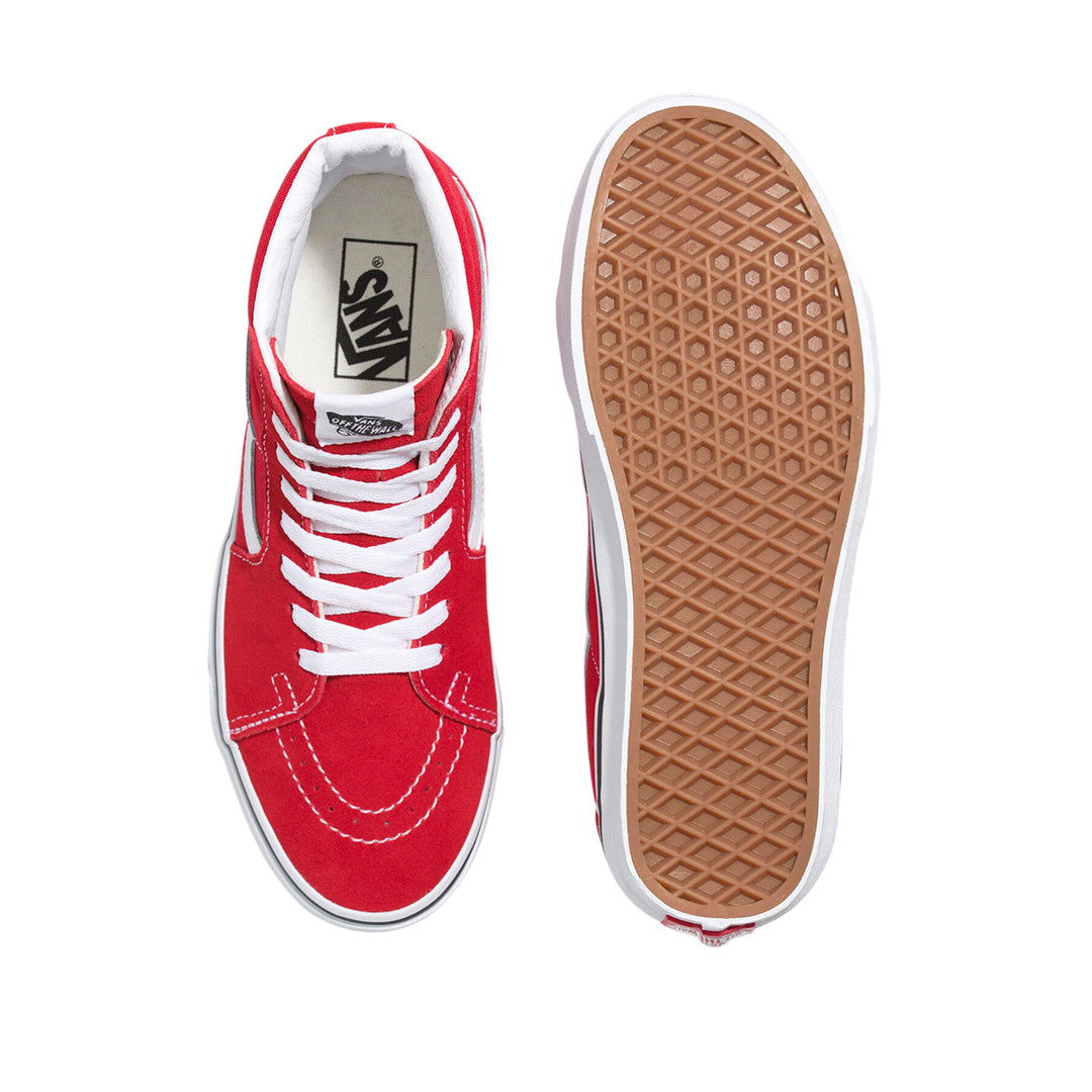 Tennis tipo botín Sk8 Hi para infante color rojo