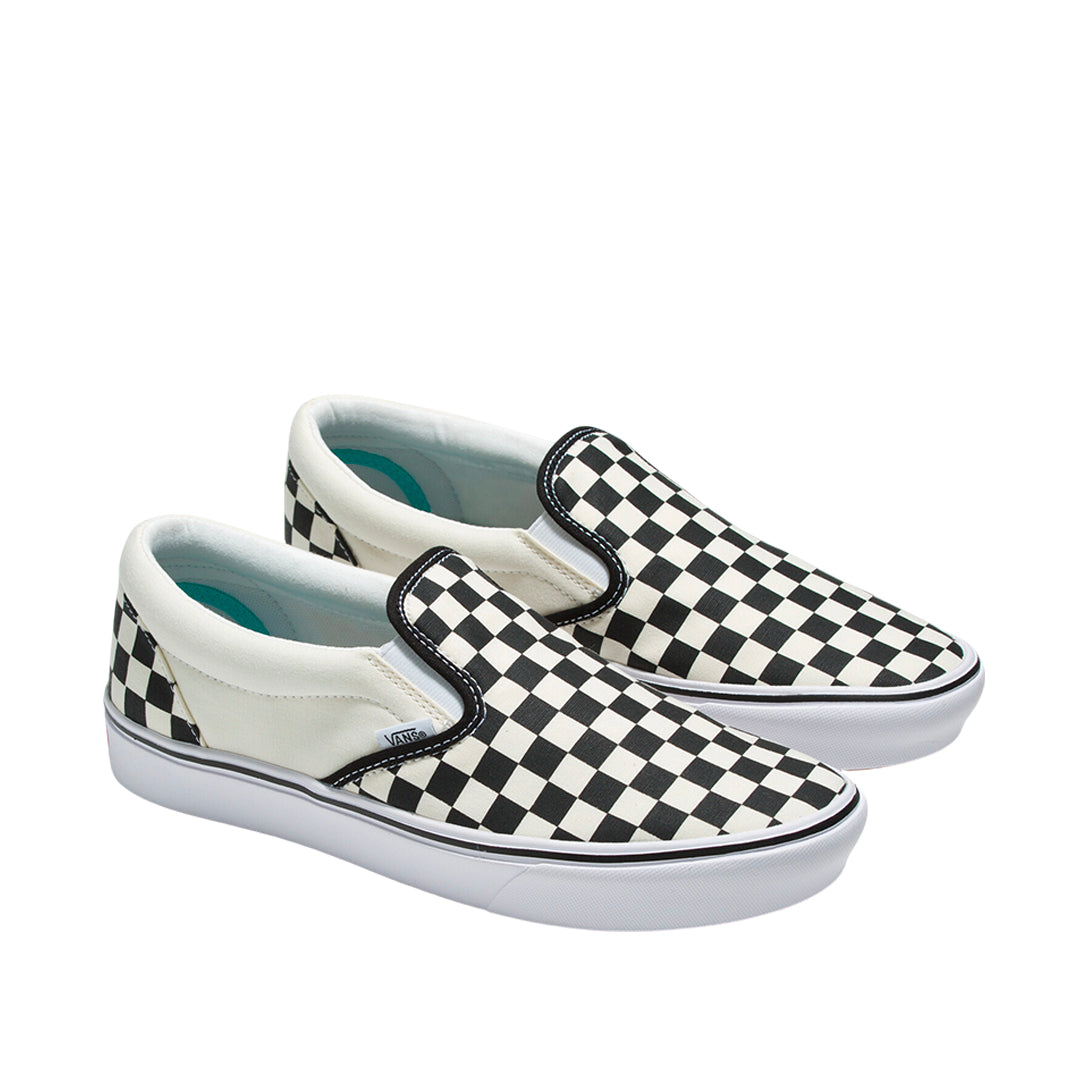 Tennis slip on unisex color blanco y negro