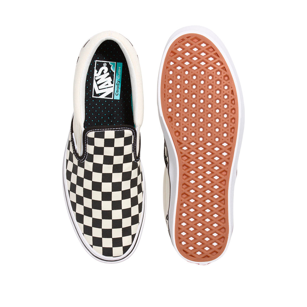 Tennis slip on unisex color blanco y negro