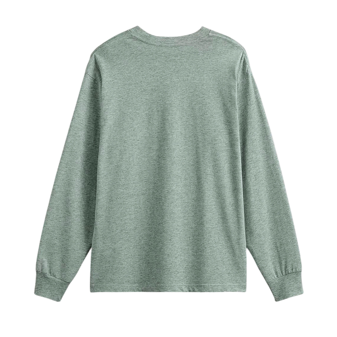 Camiseta manga larga Chest Hit para hombre color verde