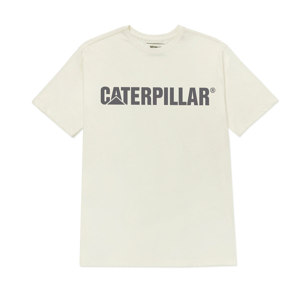 Camiseta Caterpillar Logo para hombre color blanco