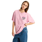 Camiseta Lady Wall para mujer color rosado