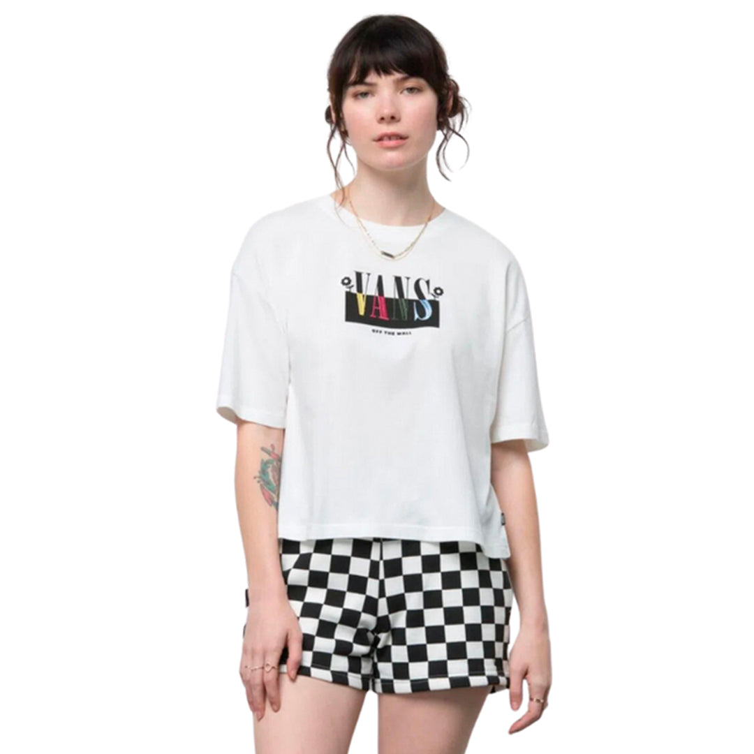 Camiseta Vans para mujer color blanco
