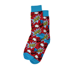 Calcetines Dad para hombre color rojo